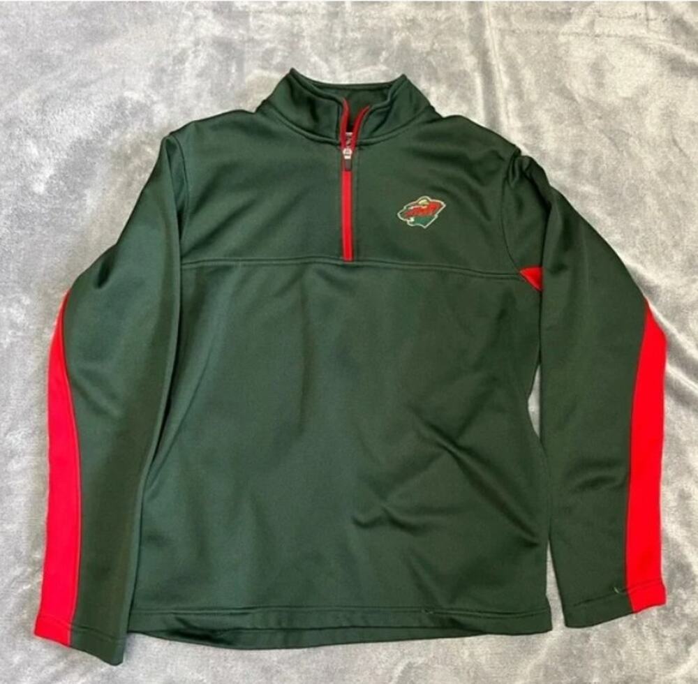 Minnesota Wild NHL Hockey Ladies Pullover Sweatshirt Size S Green